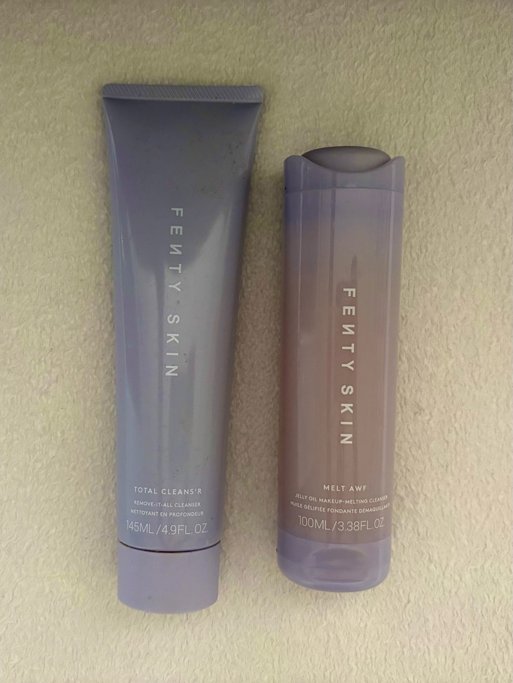 Fenty Skin Total Cleans'r 4.9 oz + Melt AWF Cleanser 3.38 oz - NEW